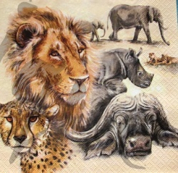 Serviette the big five