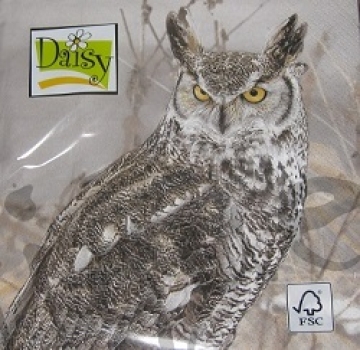 Serviette winter owl