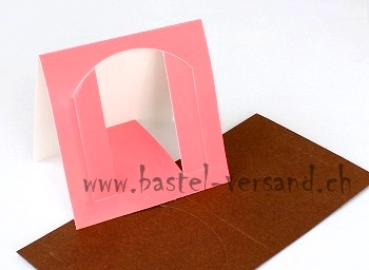 Tischkarte Aufsteller "Tor" braun