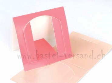 Tischkarte Aufsteller "Tor" Perlmutt rosa