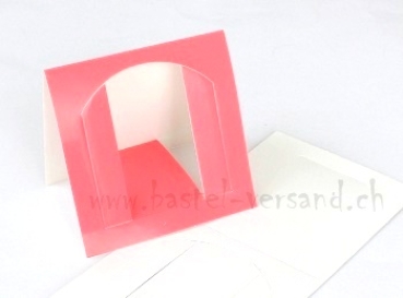 Tischkarte Aufsteller "Tor" weiss