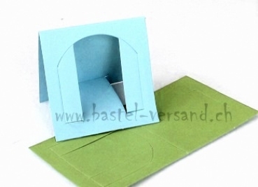 Tischkarte Aufsteller "Tor" (klein) grün