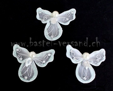 Tüllschmetterling weiss/silber