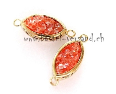 Verbindungsteil mit 2 Ösen orange