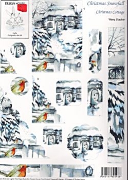 Pyramides verschneites Haus