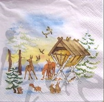 Serviette fütterung