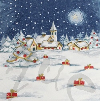 Serviette winterabend