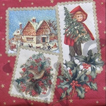 Serviette weihnachtsmotive (2Stk.)