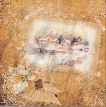 Serviette winterdorf