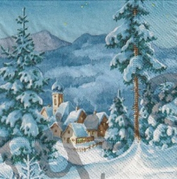 Serviette winterdorf