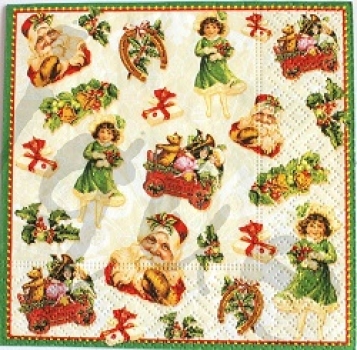 Serviette christmas stickers
