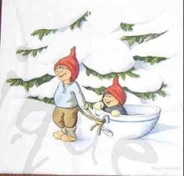 Serviette zwergenkinder