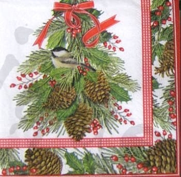 Serviette meisli auf ast