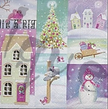 Serviette wintermotive