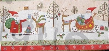 Serviette santa kommt