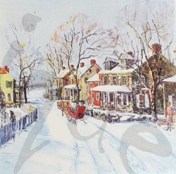 Serviette winterdorf