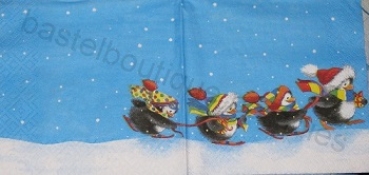 Serviette pingu im schnee (2Stk.)
