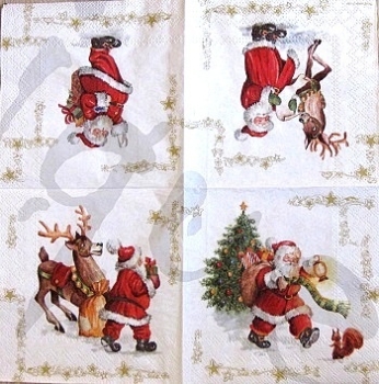 Serviette weihnachtsmann