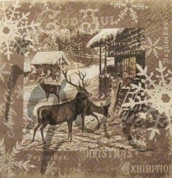 Serviette vintage deer (2Stk.)