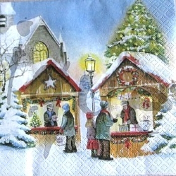 Serviette weihnachtsmarkt