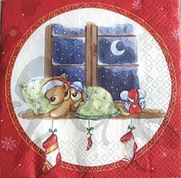 Serviette sleeping friends