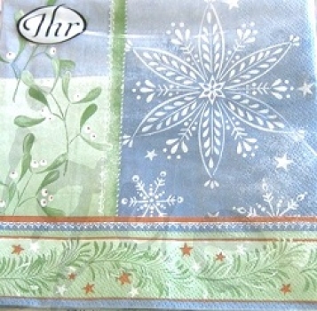 Serviette winter ornaments
