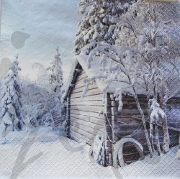 Serviette winter cabin
