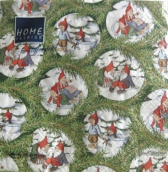 Serviette x-mas balls