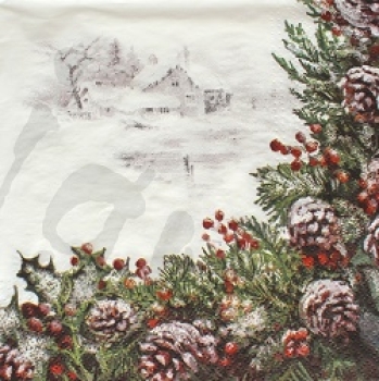 Serviette winterdorf