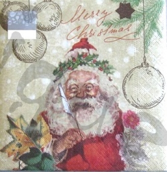 Serviette Santa's wish list