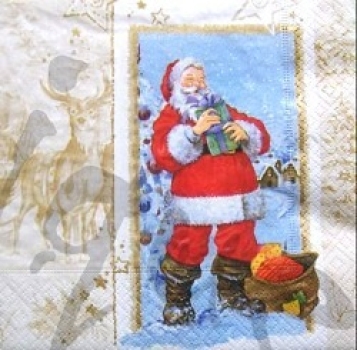 Serviette hello santa