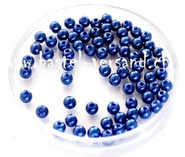 Wachsperle 3mm dunkelblau