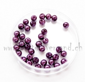 Wachsperle 4mm purpur