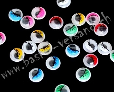 Wackelaugen mit Wimpern