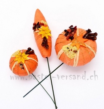 Weihnachtsdeko "orange" (3Stk.)