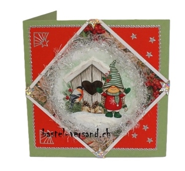 Weihnachtskarte Gnommädchen