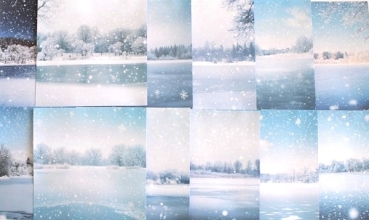 Designpapier es schneit