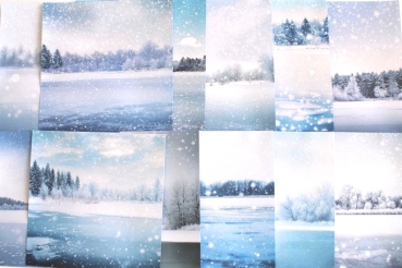 Designpapier es schneit