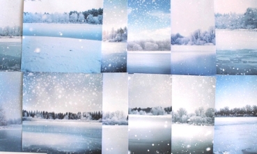 Designpapier es schneit