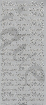 Sticker Wir Heiraten (402) silber