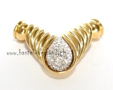 Zierverschluss goldfarbig