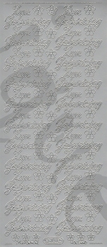 Sticker Zum Geburtstag (401) silber