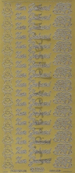 Sticker zur Geburt (435) gold
