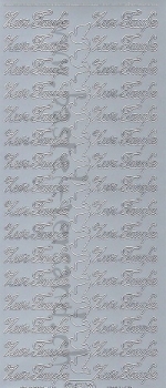 Sticker zur Taufe (427) silber