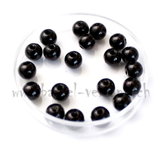 Wachsperle 3mm schwarz