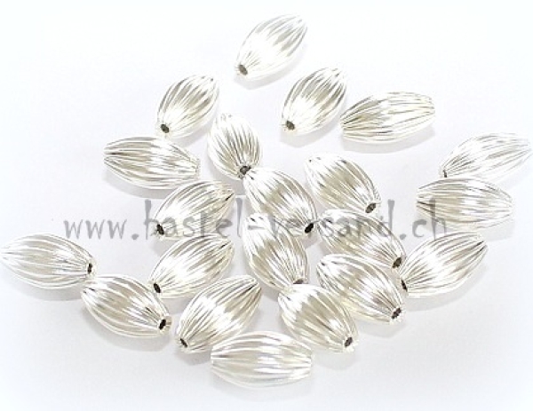 Metallperle olive gerillt