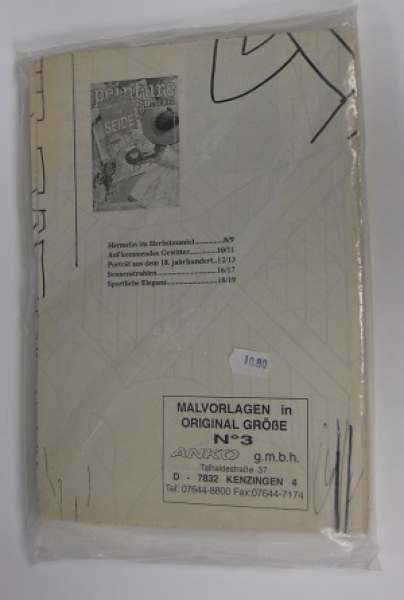 Vorlagebögen zu Malen auf Seide Nr. 3