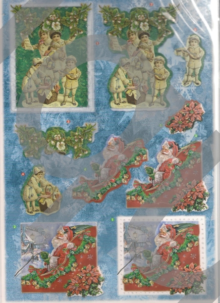 3D Stanzbogen Kinder / Nikolaus