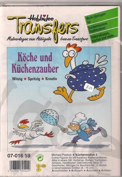 Bügeltransfer Köche und Küchenzauber