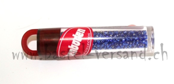 Treasure Bead (Midiperlen) blau silbereinzug